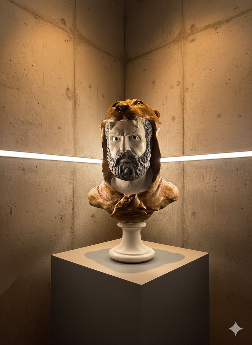 Aslan Postlu Herkül Büstü