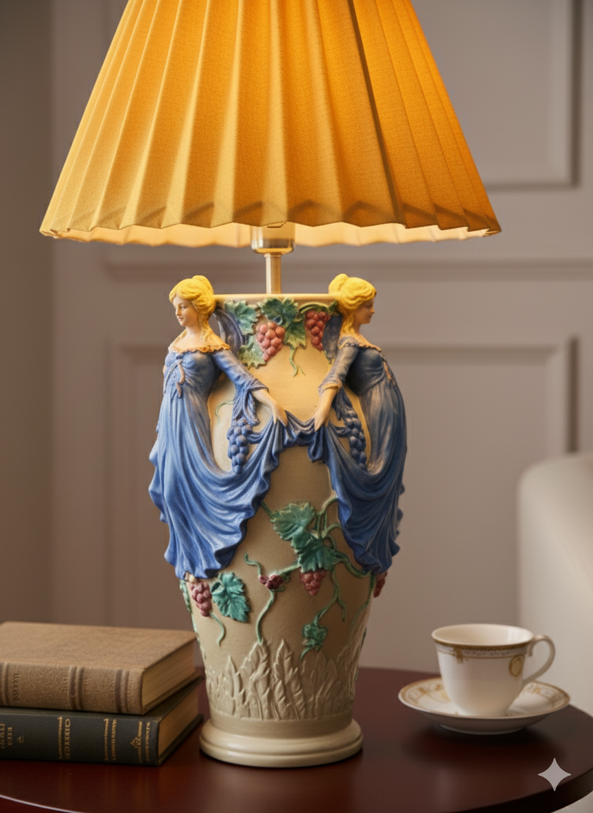 Klasik Sanat Dokulu Abajur